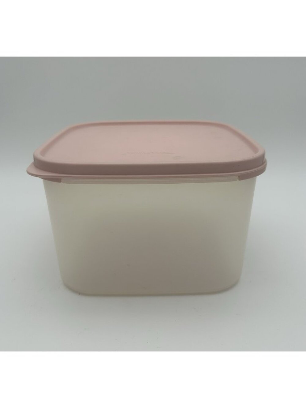 Tupperware Modular Mates #2 w/ Light Pink Lid-11 Cups- Square Container #1620